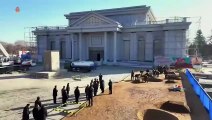 Estimado camarada Kim Jong Un percorre local de construção do Museu Comemorativo dos Méritos de Combate na Operação Militar no Exterior