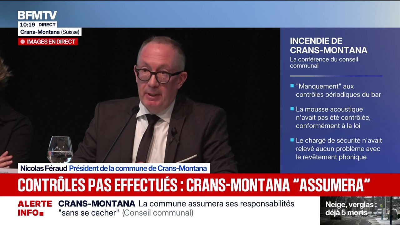 Incendie à Crans-Montana: le président de la commune dénonce une "culture du risque inconsidérée" des gérants du bar