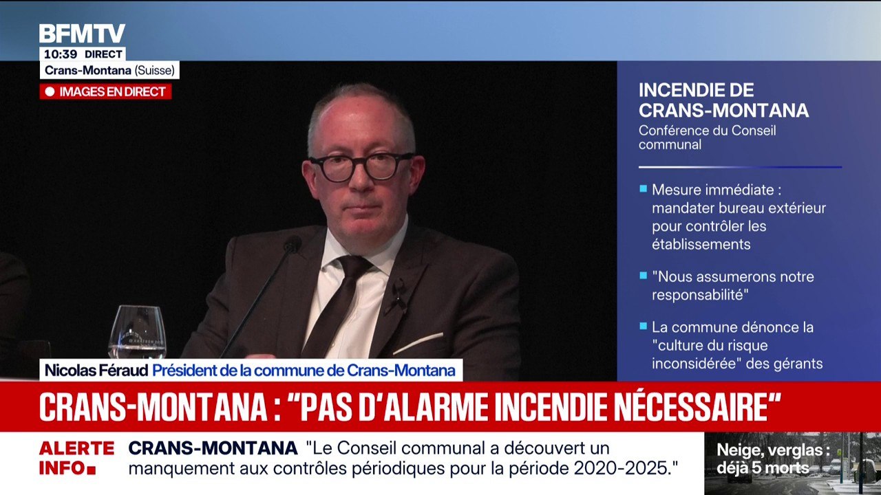 Incendie à Crans-Montana: "Un système d'alarme...