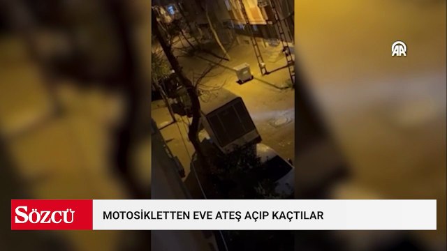 Güngören'de motosikletten açılan ateş sonucu bir ev zarar gördü