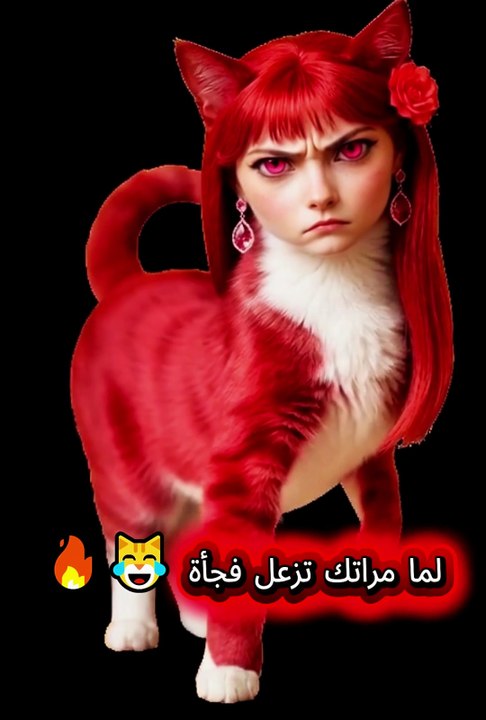 البرد دخل… والزعل اشتغل أوتوماتيك 😼🧣