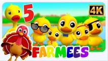 Five Little Ducks Nursery Rhyme by Farmees | Kids Songs for Babies Toddlers Preschool