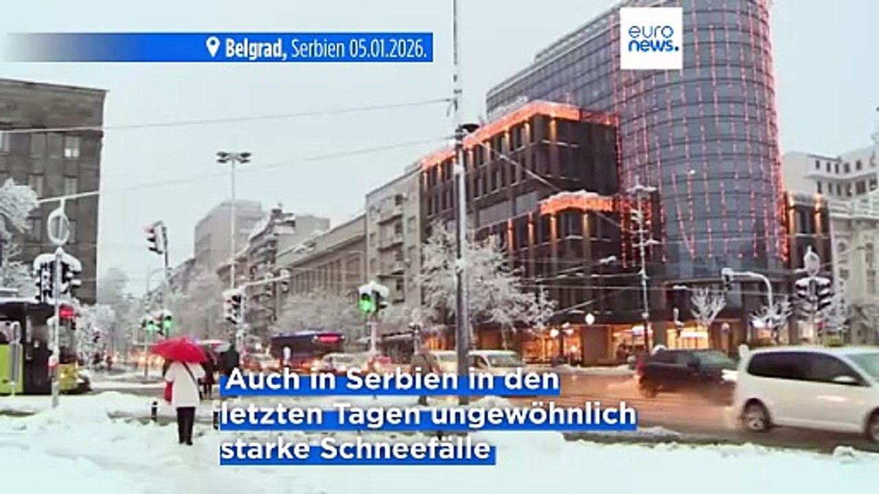 Böen bis zu 120 km pro Stunde: Kräftiger Schneesturm rast auf Deutschland zu