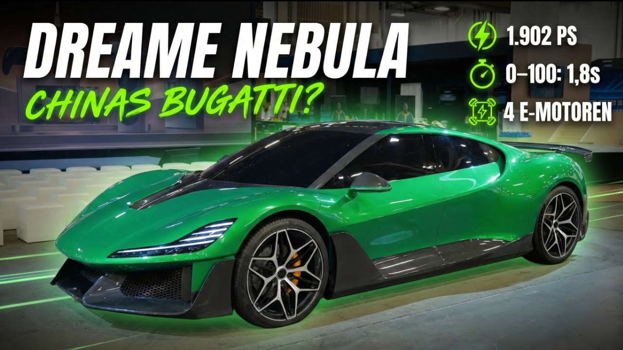 Dreame Nebula (Kosmera) enthüllt auf CES 2026 – E-Hypercar mit 1.902 PS