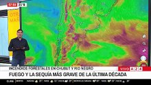 Alerta en Chubut por un incendio fuera de control: operativo con brigadistas, bomberos y aviones hidrantes