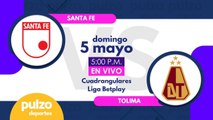 EN VIVO: Santa Fe vs Tolima - Cuadrangulares Liga BetPlay Dimayor | Pulzo Deportes