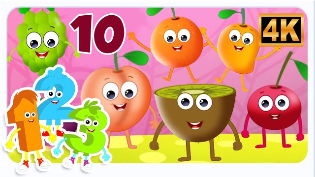Ten Little Fruits Nursery Rhyme for Kids Fun Learning Songs by Oh My Genius