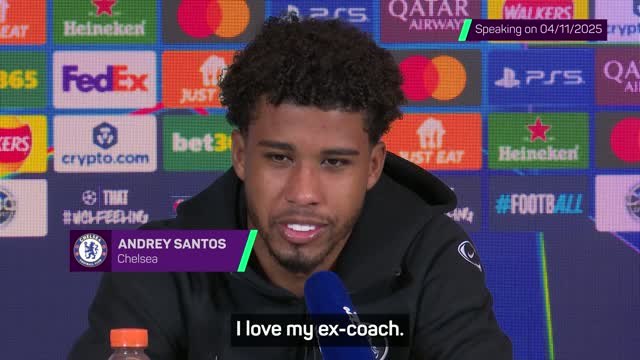 'I love Liam Rosenior, he's amazing!' - Andrey Santos lauds new Chelsea boss