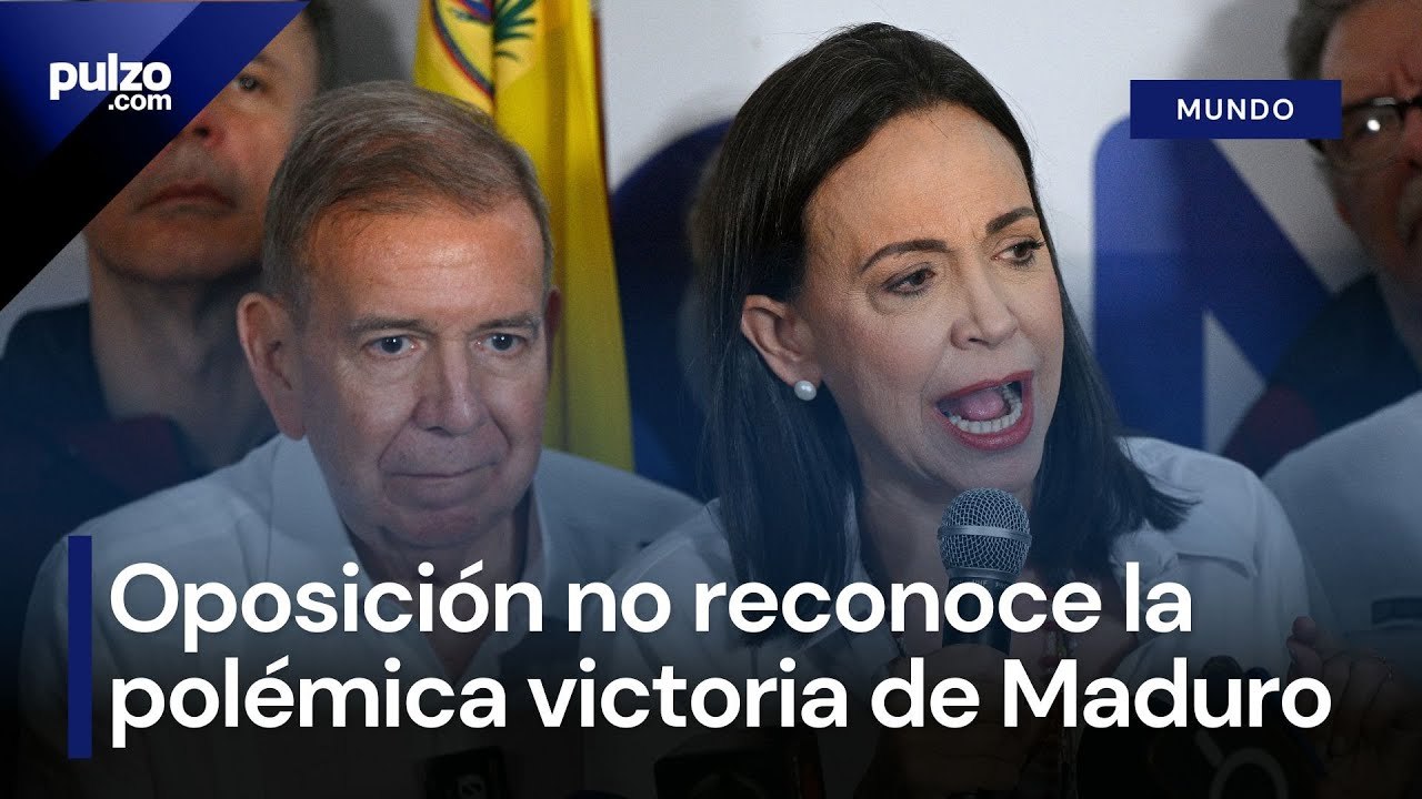 Discurso de la oposición en Venezuela: Machado afirma que González ganó con el 70% de los votos