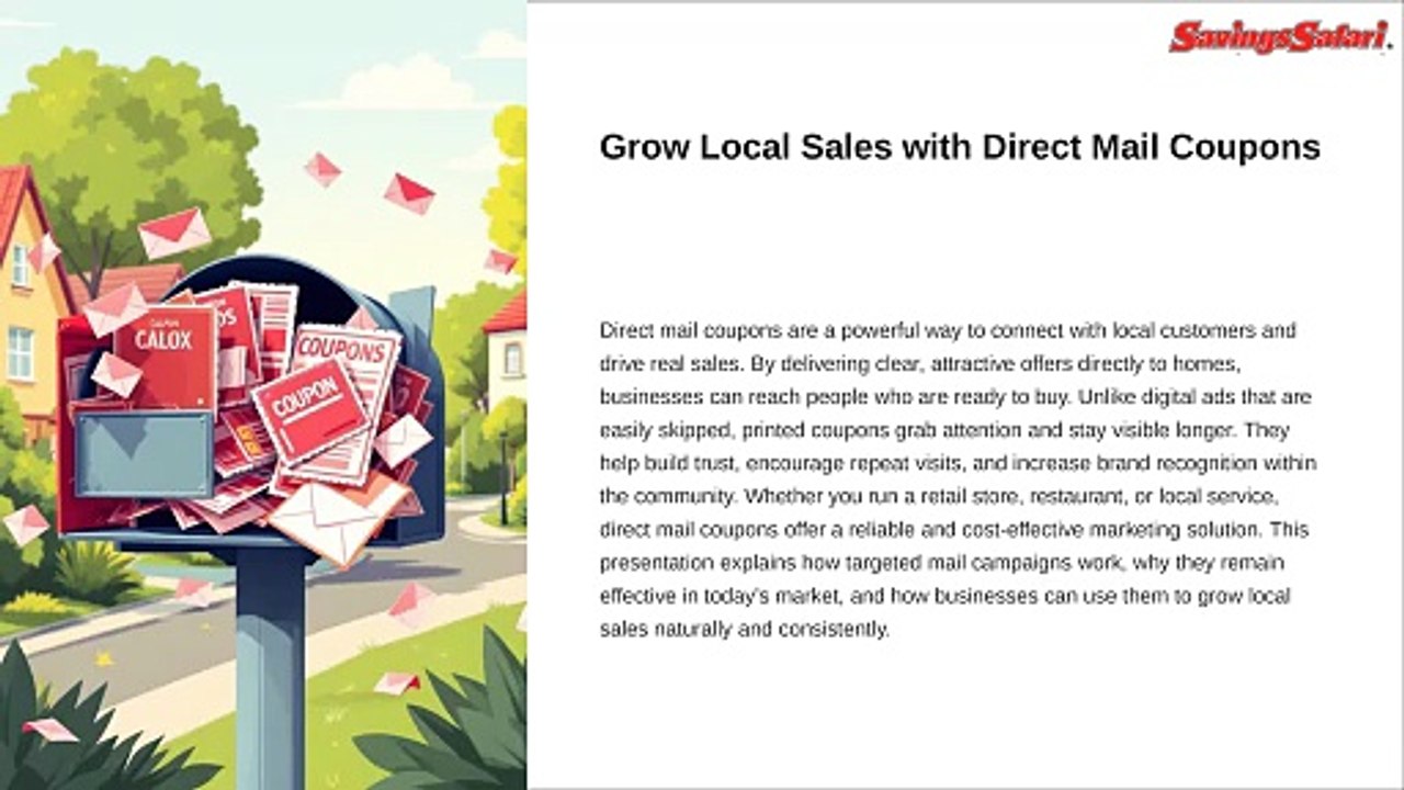 Grows Local Sales with Direct Mail Coupons
