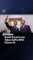 South Korea's Lee Takes Selfie With China's Xi