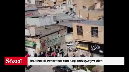 İran polisi, protestoların başladığı çarşıya girdi