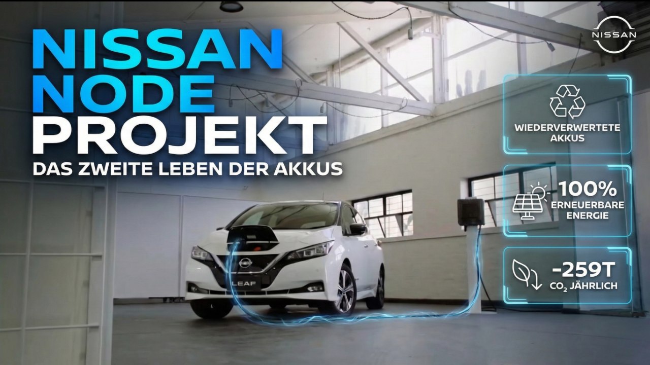 Mit Solar und Second-Life-Akkus: Nissan zeigt Zukunft der E-Mobilität