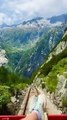 A true adventure ride🎢 #switzerland #naturelovers #swissalps