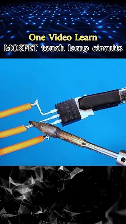 Make a touch lamp with just a MOSFET and a few parts!