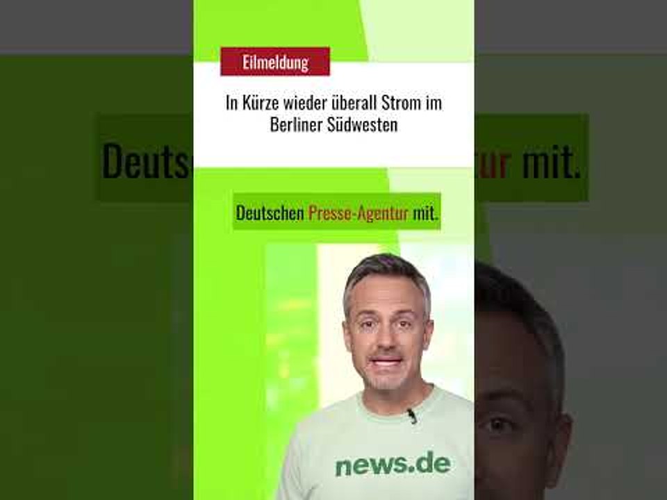In Kürze wieder überall Strom im Berliner Südwesten
