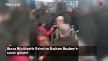 Bursa Büyükşehir Belediye Başkanı Bozbey'e saldırı girişimi kamerada!