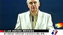 Fin de la convertibilidad (con títulos y tanda) - TN (8 de enero 2002)
