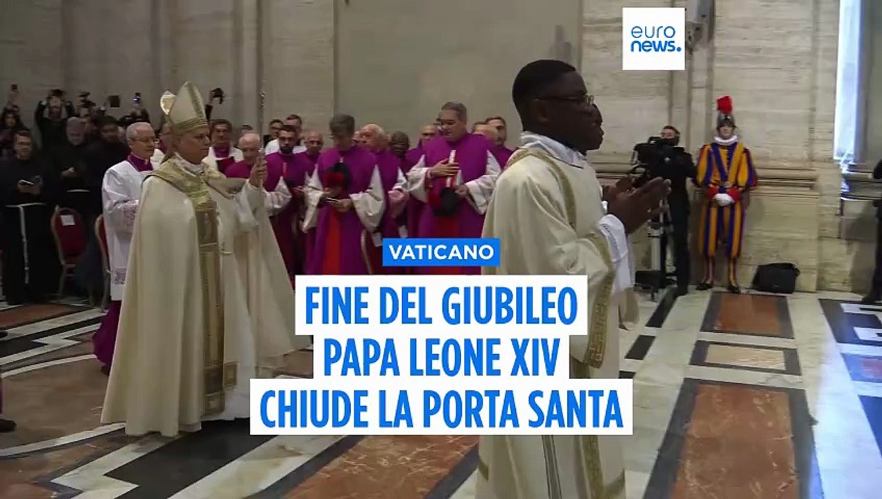 Papa Leone XIV chiude la Porta Santa a San Pietro: si conclude il Giubileo della Speranza