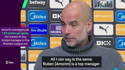 Guardiola says results cost 'top manager' Amorim