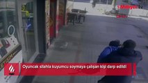 Oyuncak silahla kuyumcu soymaya çalıştılar! Esnaf yardıma koştu