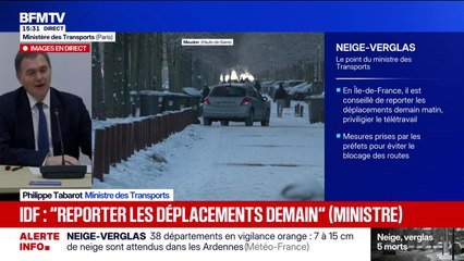 Neige-verglas: une partie des vols annulés mercredi matin dans les aéroports parisiens, annonce le ministre des Transports