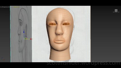 Flame: 3DS MAX Practice Polygon Modeling Head Model Video #127 (01-06-2026)