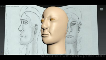 Flame: 3DS MAX Practice Polygon Modeling Head Model Video #131 (01-06-2026)