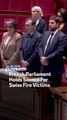 French Parliament Holds Silence For Swiss Fire Victims