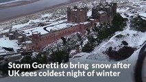 Storm Goretti to bring heavy snow after UK sees coldest night of winter so far