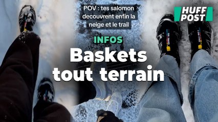 Grâce à la neige à Paris, la mode des baskets Salomon a enfin une utilité en ville