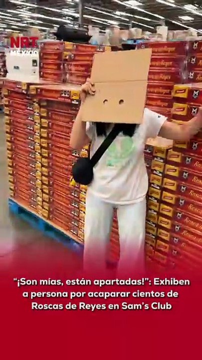 😡🎂 Un creador de contenido exhibió en redes sociales a una persona que “apartaba” cientos de Roscas de Reyes al interior de un Sam’s Club, asegurando que ya eran de su propiedad y que nadie más podía tomarlas.