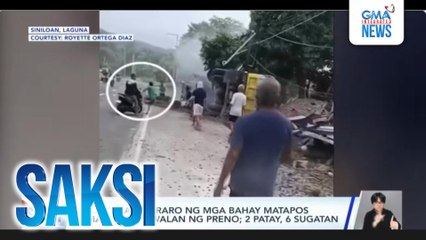 Truck, nang-araro ng mga bahay matapos umanong mawalan ng preno; 2 patay, 6 sugatan | Saksi