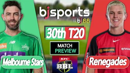 BBL 2025-26 | Melbourne Renegades vs Melbourne Stars 30th T20 Match Preview |