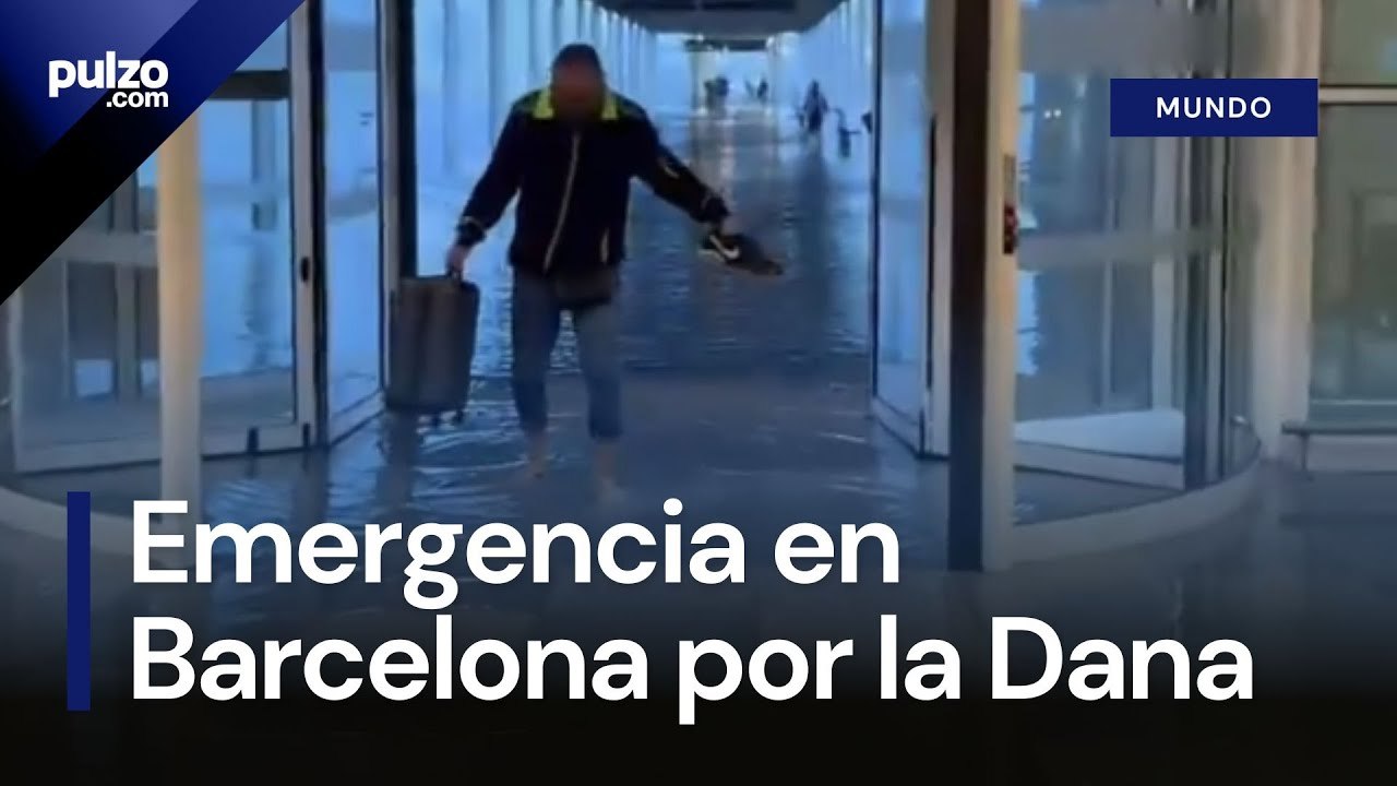 Fuertes lluvias por la Dana provocan inundaciones en el aeropuerto de Barcelona | Pulzo