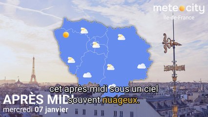 Bulletin météo Île-de-France du mercredi 07 janvier 2026