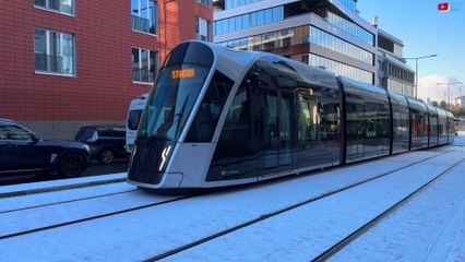 Luxembourg-City  |   Tramways dans la Neige | Luxembourg Bretagne Télé
