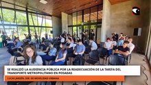 Se realizó la audiencia pública por la readecuación de la tarifa del transporte
