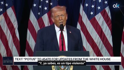Trump: "Maduro es un hombre violento, tiene una cámara de tortura y ha matado a millones de personas"