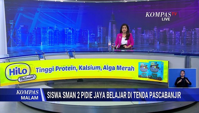 Pascabanjir Bandang, Siswa SMA Negeri 2 Pidie Jaya Bertahan Belajar di Tenda | KOMPAS MALAM
