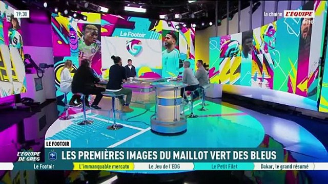 Les premières images du maillot vert des Bleus - Foot - Coupe du monde - Bleus