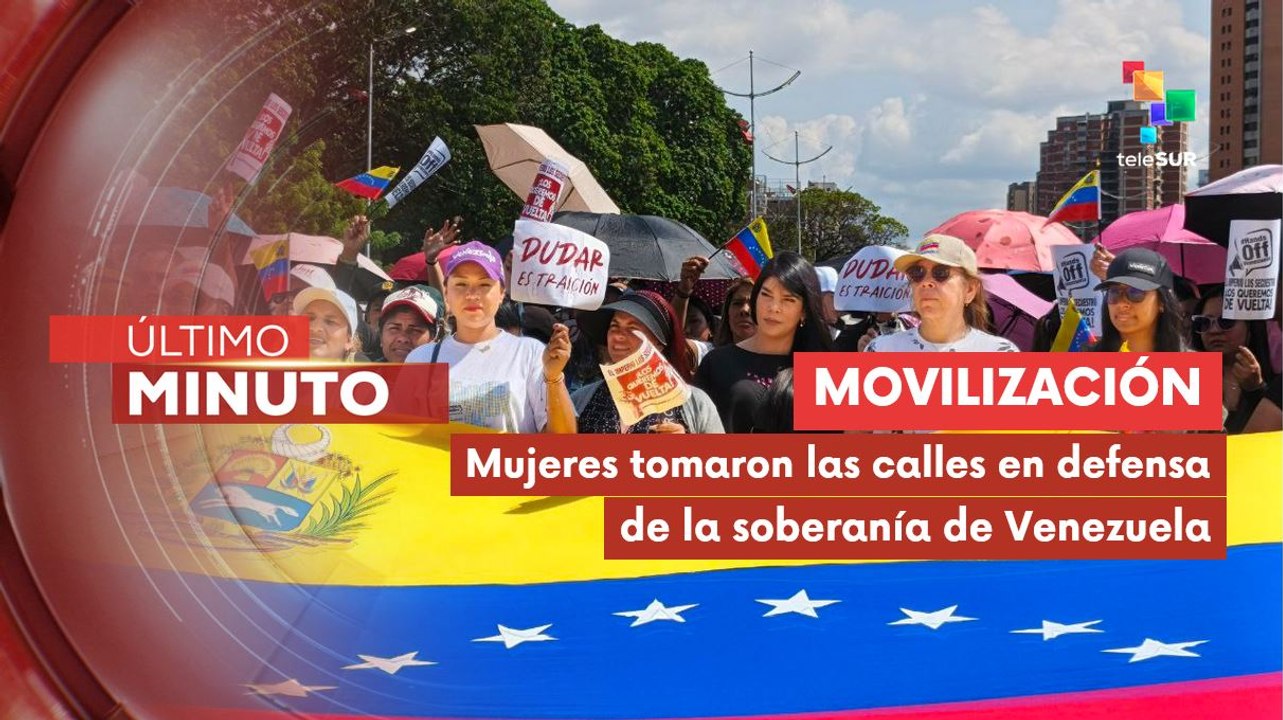 Marcha de mujeres venezolanas exigen liberación del pdte. Nicolás Maduro