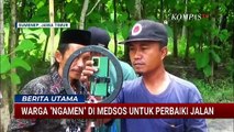 Geram 10 Tahun Jalan Rusak Tak Diperbaiki, Warga di Sumenep Ngamen di Medsos untuk Perbaiki