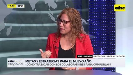 ABC Negocios: Cómo trabajar con los colaboradores para cumplir las metas y objetivos anuales - Entrevista a Ana Limenza