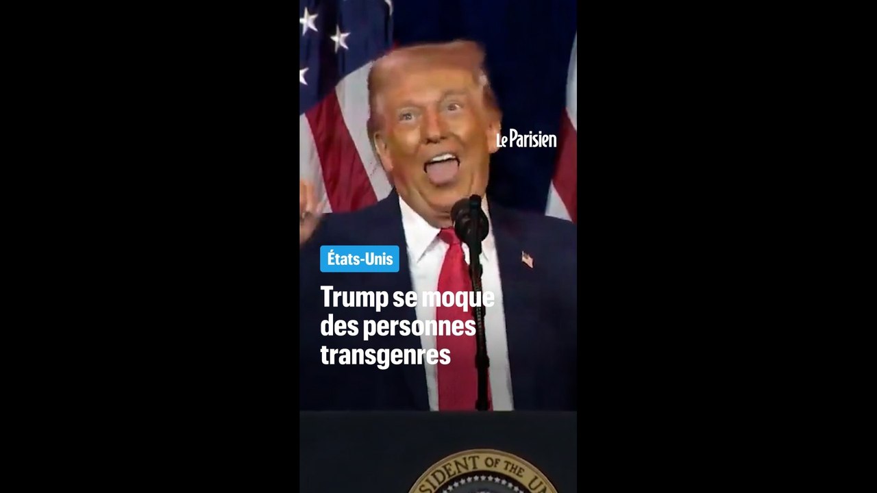 Trump se moque des athlètes transgenres dans un discours