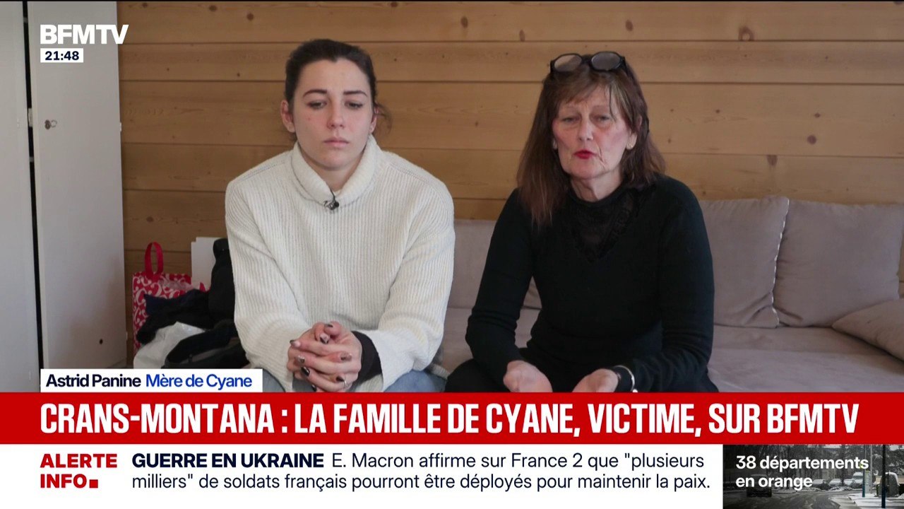 "C'est tellement un choc": Éoline Panine, sœur de Cyane décédée dans l'incendie de Crans-Montana, témoigne sur BFMTV