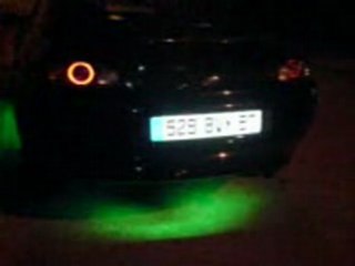 Neons vert ford puma nuit