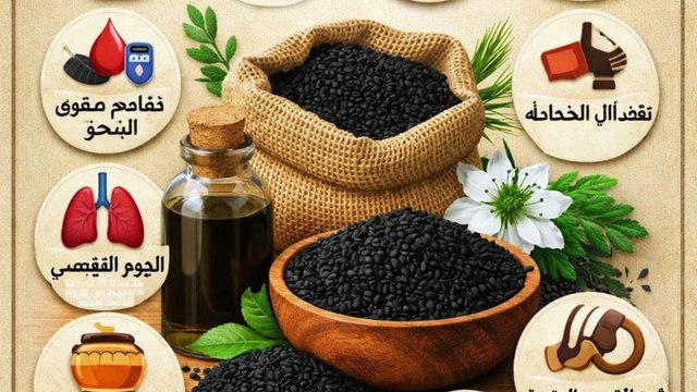 فوائد حبّة البركة (الحبة السوداء) 🌿