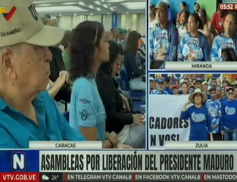 Movimientos sociales participan en asambleas por la liberación del Presidente Maduro y Cilia Flores