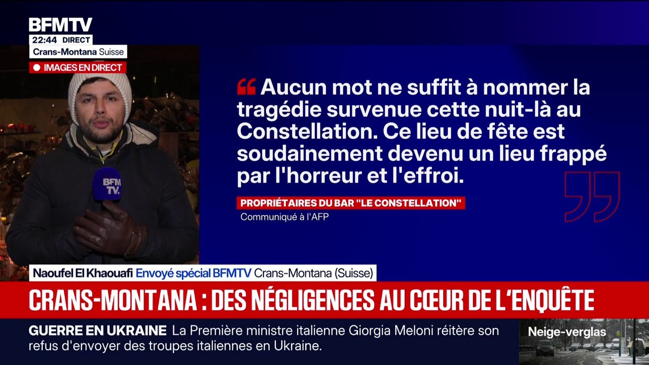 Incendie à Crans-Montana: "Nous faisons pleinement confiance aux enquêteurs pour faire toute la lumière et diluer les interrogations", ont déclaré les propriétaires du Constellation